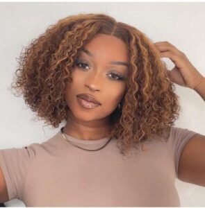 Black women wearing Luvme hair curly lace front wigs